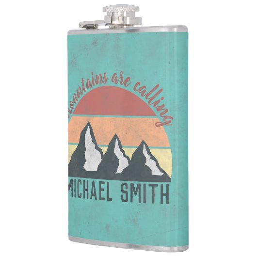 Flasques Vintages pastels montagnes appellent monogram (Gauche)