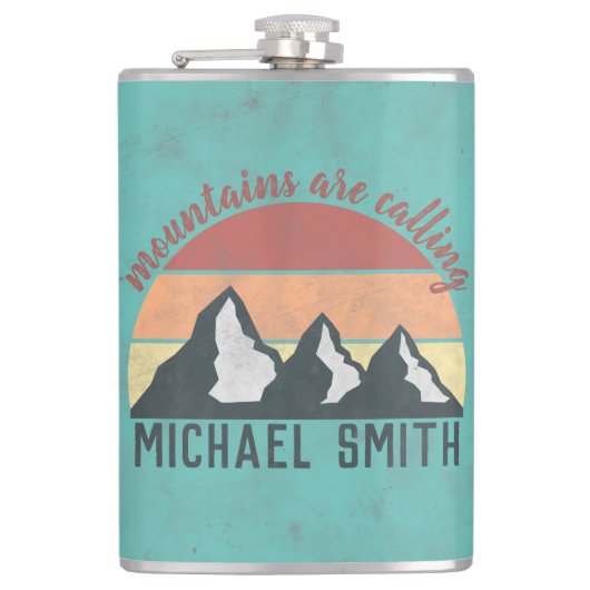 Flasques Vintages pastels montagnes appellent monogram (Devant)