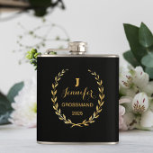 Flasques Vinyl flask with personalized black design 