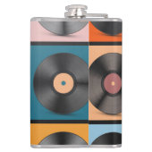 Flasques Vinyl records : retro LP set. (Dos)