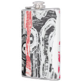 Flasques Vinyl Wrapped Flask – Abstract Land (Gauche)