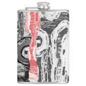 Flasques Vinyl Wrapped Flask – Abstract Land (Devant)