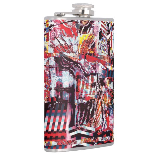 Flasques Vinyl Wrapped Flask – Fragmented Pulse (Droite)