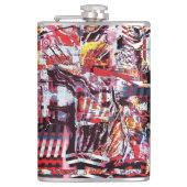 Flasques Vinyl Wrapped Flask – Fragmented Pulse (Devant)