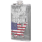 Flasques Vinyl Wrapped Flask – Freedom Job (Gauche)