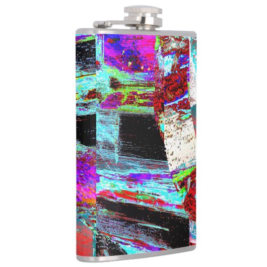 Flasques Vinyl Wrapped Flask – Neon Pulse (Droite)