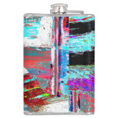 Flasques Vinyl Wrapped Flask – Neon Pulse (Dos)