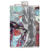 Flasques Vinyl Wrapped Flask – Strata Pulse (Devant)