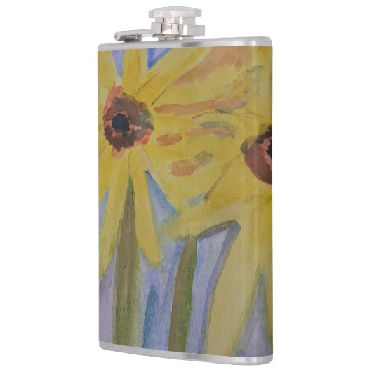Flasques Vinyle de tournesol jaune d'été (Gauche)