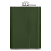 Flasques Vinyle enveloppé vert chêne et or (Dos)