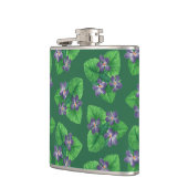 Flasques Violets sur vert émeraude (Gauche)