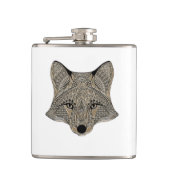 Flasques Visage de renard métallique (Devant)