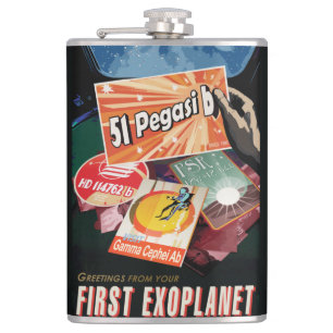 Flasques Visitez la première exoplanète découverte en dehor