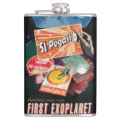 Flasques Visitez La Première Exoplanète Trouvée À L'Extérie (Devant)