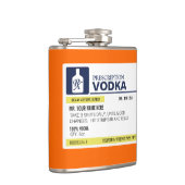 Flasques Vodka drôle de prescription (Droite)