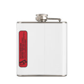 Flasques Vodka drôle de prescription (Dos)