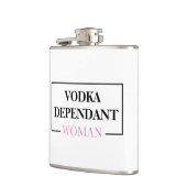 Flasques Vodka moderne femme à charge rose drôle Citation (Gauche)