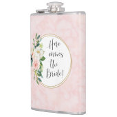 Flasques Voici la mariée Blush rose Floral (Gauche)