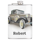 Flasques Voiture Vintage - Ajouter un nom - (Devant)