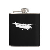 Flasques Vol classique de silhouette de Cessna d'avions sur (Devant)