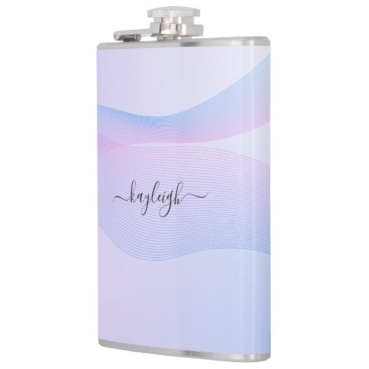 Flasques Volet bleu rose Abstrait (Gauche)