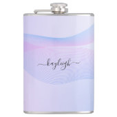 Flasques Volet bleu rose Abstrait (Devant)