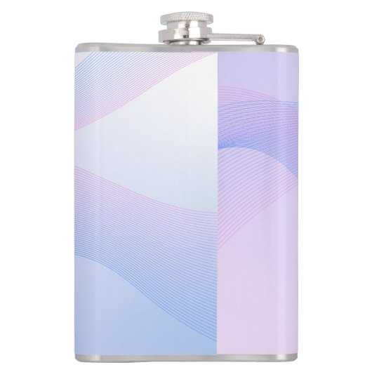 Flasques Volet bleu rose Abstrait (Dos)