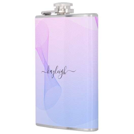 Flasques Volet bleu rose Abstrait (Gauche)