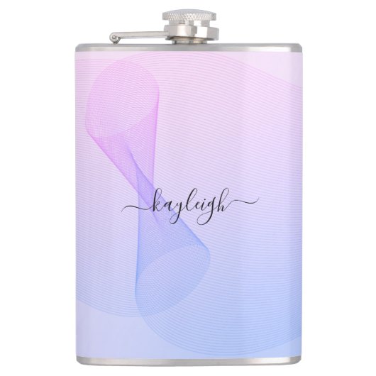 Flasques Volet bleu rose Abstrait (Devant)