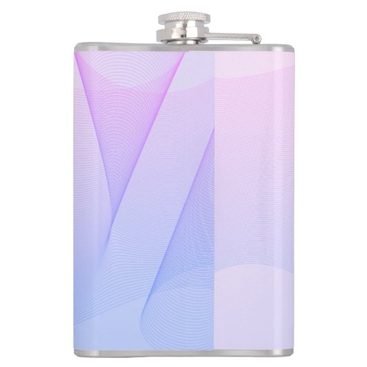 Flasques Volet bleu rose Abstrait (Dos)