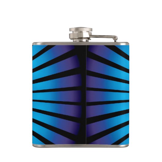 Flasques Vortex moderne avec initial (Dos)