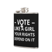 Flasques Votez comme une fille Vos droits en dépendent I (Gauche)