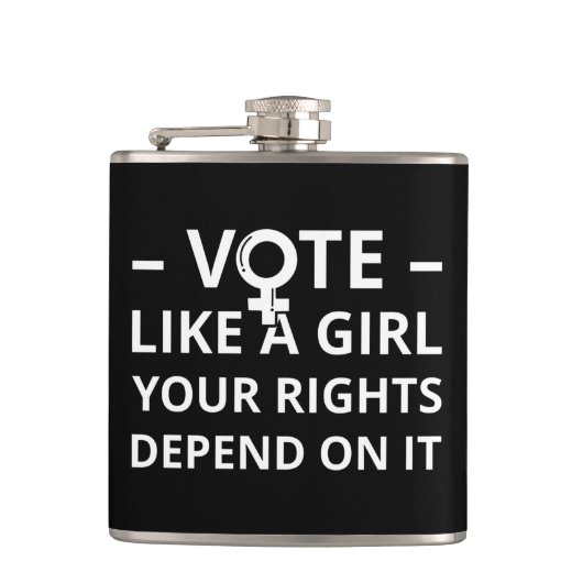Flasques Votez comme une fille Vos droits en dépendent I (Devant)
