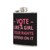 Flasques Votez comme une fille, vos droits en dépendent II (Gauche)