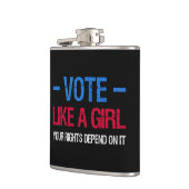 Flasques Votez comme une fille, vos droits en dépendent III (Gauche)