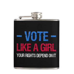 Flasques Votez comme une fille, vos droits en dépendent III