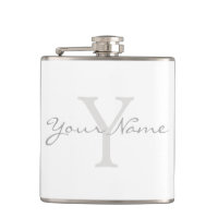 Votre nom, texte, initiales, monogramme fiole de h