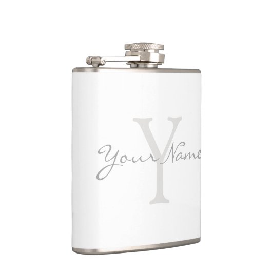 Flasques Votre nom, texte, initiales, monogramme fiole de h (Droite)