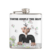 Flasques Vous êtes simplement le meilleur texte personnalis (Devant)