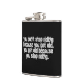 Flasques Vous n'arrêtez pas de équitation de moto (Gauche)