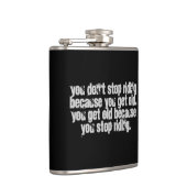 Flasques Vous n'arrêtez pas de équitation de moto (Droite)