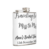 Flasques Voyager douche nuptiale ajouter nom date de manque (Droite)