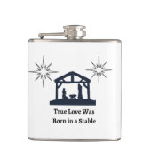 Flasques Vraiment Amour est né dans une Stable sur un (Devant)