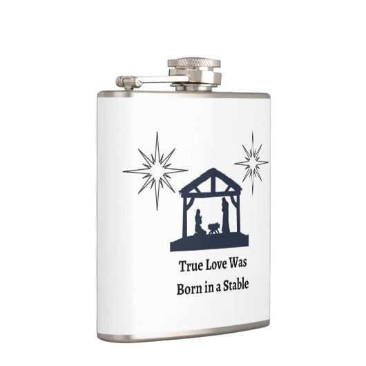 Flasques Vraiment Amour est né dans une Stable sur un (Droite)