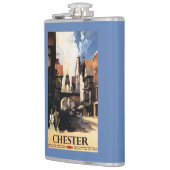 Flasques Vue de rue avec le rail d'horloge de couples et de (Gauche)