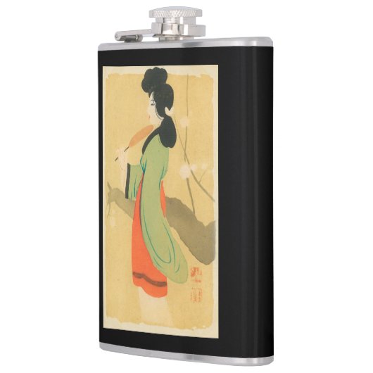 Flasques Vue d'une femme japonaise dans ParisParis, France (Gauche)