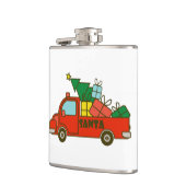 Flasques Vue latérale du camion père Noël Joyeux Noël (Gauche)