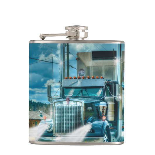 Flasques Wagon à bestiaux et route bleus pour des (Devant)