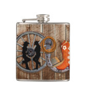 Flasques Wagon Wheel Western Cowboy (Devant)