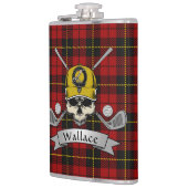 Flasques Wallace Badge & Tartan personnalisé Skull Golf (Gauche)